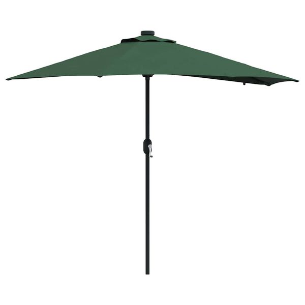 vidaXL Garden Parasol Green 294 x 150 x 223 cm Polyester and Steel