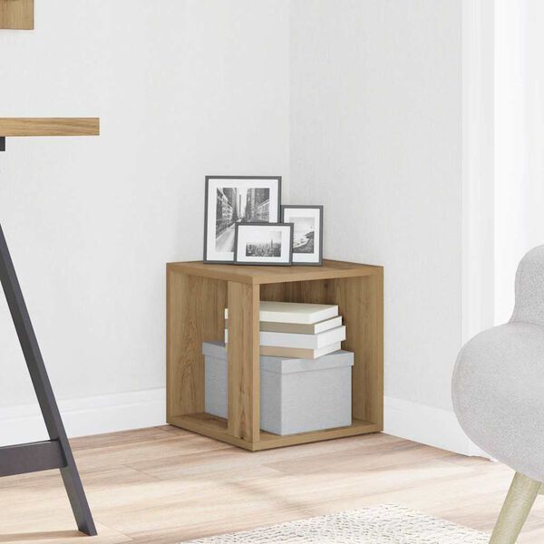 vidaXL Side Table Artisan Oak 33x33x34 cm Engineered Wood