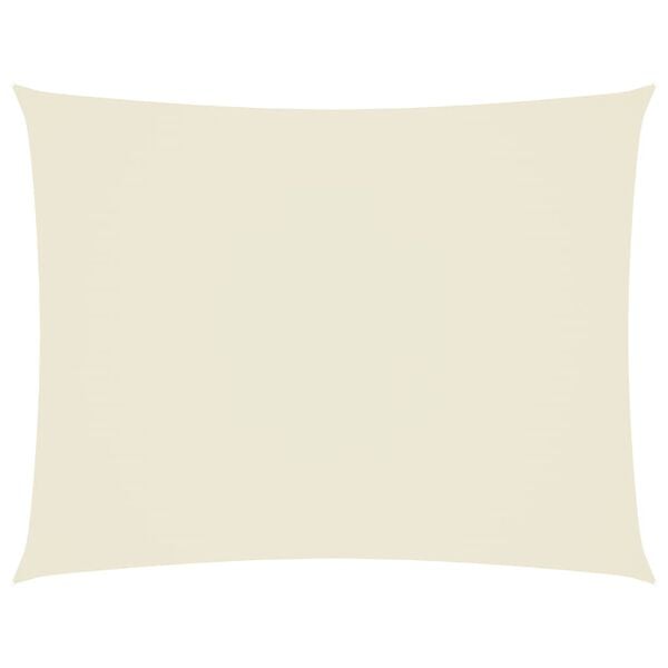 vidaXL Sunshade Sail Oxford Fabric Rectangular 4x6 m Cream