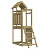vidaXL Play Tower Brown 110.5 x 52.5 x 214 cm Solid Impregnated Wood