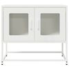 vidaXL TV Cabinet White 68x39x60.5 cm Cold-rolled Steel