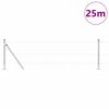 vidaXL Fence Post Silver 25 x 0.5 m (25 mm mesh) Steel