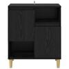 vidaXL Sideboard Black oak 35 x 60 x 70 cm Engineered wood