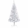 vidaXL Artificial Pre-lit Christmas Tree with Ball Set Silver 120 cm PET