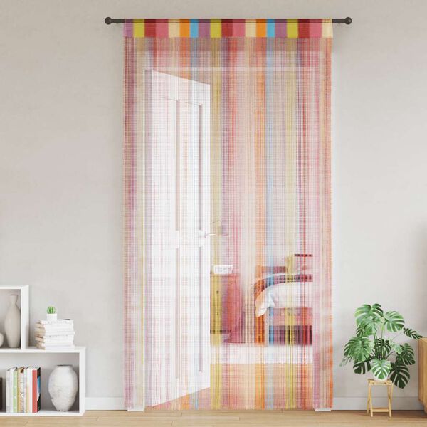 vidaXL String Curtains 2 pcs Multicolour 140x250 cm