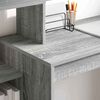 vidaXL Desk with Shelf Grey Sonoma 100 x 40 x 90 cm Engineered Wood