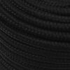 vidaXL Work Rope Black 14 mm 50 m Polyester