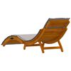 vidaXL Sun lounger 2 pcs Taupe 184 x 55 x 64cm Solid Acacia wood