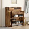 vidaXL Shoe Cabinet Old Wood 100.5 x 28 x 100 cm Engineered Wood