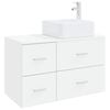 vidaXL Bathroom Furniture Set 2 pcs White Engineered Wood