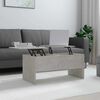 vidaXL Coffee Table Concrete Grey 102x50.5x46.5 cm Engineered Wood