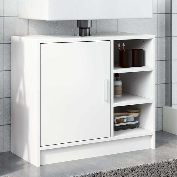 vidaXL Sink Cabinet White 63x29x55 cm Engineered Wood