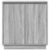 vidaXL LED Sideboard Grey Sonoma 71 x 34.5 x 75 cm Engineered Wood