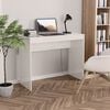 vidaXL Desk High Gloss White 90x40x72 cm Engineered Wood