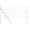 vidaXL Welded Wire Fence Ground Fix 50 x 0.6 m Galvanised Steel Silver