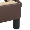 vidaXL Bed Frame without Mattress "Zadar" Brown 140x190 cm Faux Leather