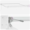 vidaXL Retractable Awning White 350 x 250 cm Aluminium