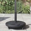 vidaXL Parasol Base Art Deco Black &Oslash; 45 x 39.5 cm Iron
