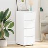 vidaXL Storage Cabinet High Gloss White 40 x 48 x 105 cm