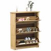 vidaXL Shoe Cabinet Corona 99x32x124.5 cm Solid Wood Pine