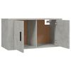 vidaXL Wall Mounted TV Cabinet Concrete Grey 80x34.5x40 cm