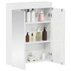 vidaXL Bathroom Mirror Cabinet TULUM High Gloss White Engineered Wood