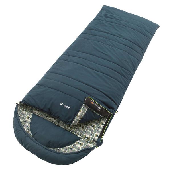 Outwell Sleeping Bag Camper Blue Right Zipper