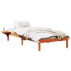 vidaXL Bed Frame Wax Brown 90 x 190 cm Solid Pine Wood