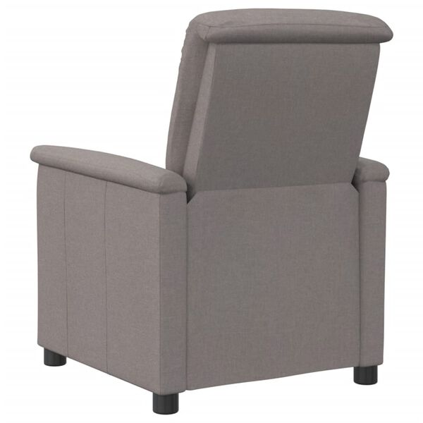 vidaXL Massage Chair Taupe Fabric