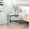 vidaXL Bedside Cabinets 2 pcs Concrete Grey Engineered Wood
