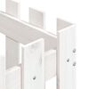 vidaXL Garden Planter with Fence Design White 50x50x50 cm Solid Wood Pine