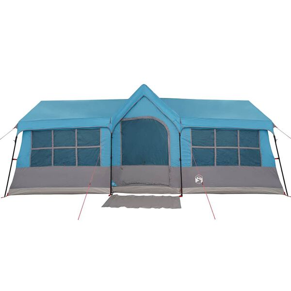 vidaXL Family Tent with Roof Blue and Grey 622 x 295 x 238 cm