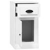 vidaXL Side Cabinet with Drawer White 40x50x75 cm Engineered Wood