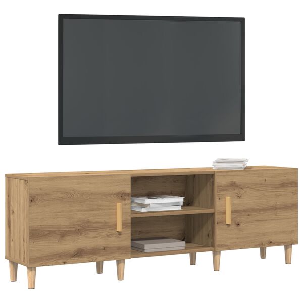 vidaXL TV Cabinet Artisan oak 150 x 30 x50 cm Engineered Wood