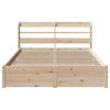 vidaXL Bed Frame with Headboard without Mattress 140x190 cm