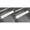 vidaXL Linear Shower Drain 2 pcs Bubble 630x140 mm Stainless Steel