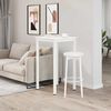 vidaXL Bar Table White 60 x 60 x 105 cm Solid Pine Wood