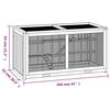 vidaXL Hamster Cage 104x52x54 cm Solid Wood Fir