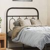 vidaXL Metal Headboard Black 80 cm
