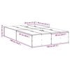 vidaXL Storage Bed Frame Black Oak 120 x 190 cm Engineered Wood