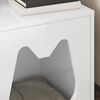 vidaXL Cat House Gloss White 42.5 x 40 x 53.5 cm Engineered Wood