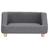 vidaXL Dog Sofa Grey 95x63x39 cm Linen
