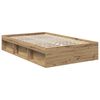 vidaXL Bed Frame Artisian Oak 120 x 190 cm Engineered wood