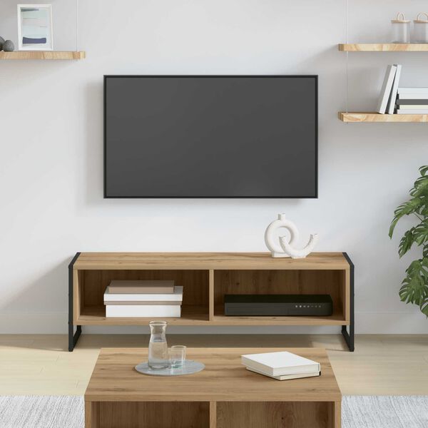 vidaXL TV Cabinet Artisian Oak 100 x 36.5 x 30.5 cm Engineered Wood