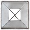 vidaXL Ground Spikes 6 pcs Silver 7x7x90 cm Galvanised Steel