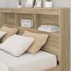 vidaXL Storage Headboard with Shelf Sonoma Oak 160 cm Engineered Wood