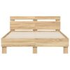 vidaXL Bed Frame without Mattress Sonoma Oak 135x190 cm Double