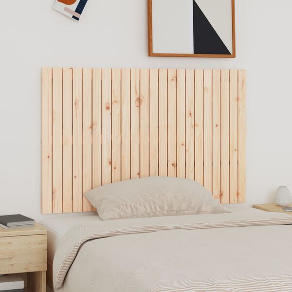 vidaXL Wall Headboard 140x3x90 cm Solid Wood Pine