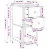 vidaXL Bedside Cabinet with Drawer 2 pcs Artisan oak 32 x 42 x 70 cm