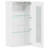vidaXL Wall-mounted Cabinet High gloss white 55 x 29 x 100 cm